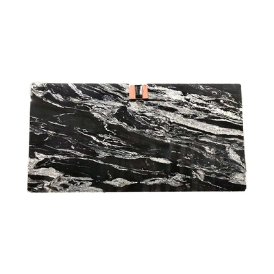 Komponente Lavabo Polierte Schwarze Quarzit Vanity Top für End Badezimmer Design in Brasilien