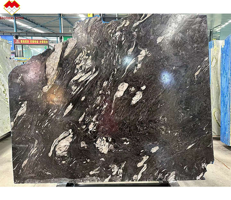 Komponente Lavabo Polierte Schwarze Quarzit Vanity Top für End Badezimmer Design in Brasilien