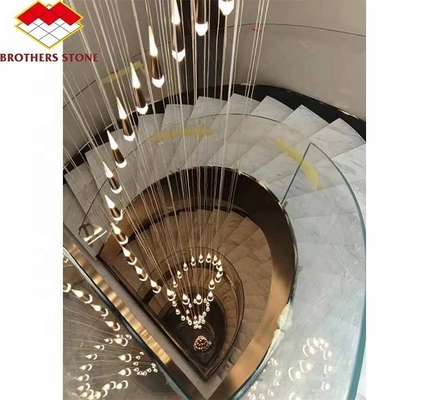 Foshan Custom Moderne geschliffene Marmor große Platte Schnitt nach Größe Treppe für Haus Innenarchitektur