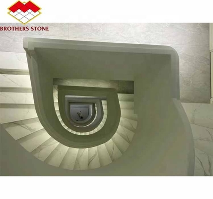 Foshan Custom Moderne geschliffene Marmor große Platte Schnitt nach Größe Treppe für Haus Innenarchitektur