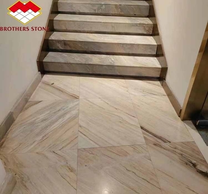 Polierte moderne Luxus-Italien Weiße Galaxie-Marmor-Treppen für Badbecken in Villen