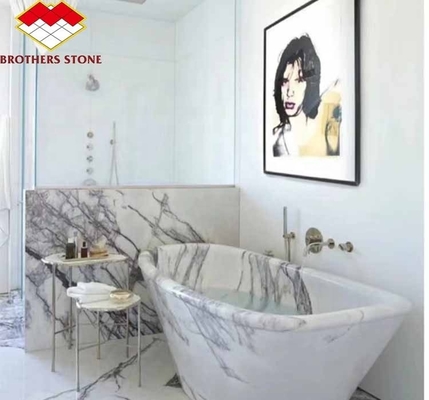 Gepolsterter Duftschnee Pflaumenstein Marmorbadewanne für Wohnzimmer