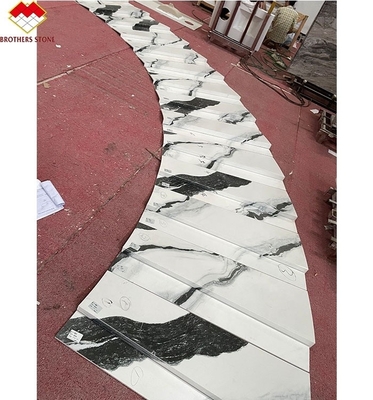 Innenwaschbecken Komponente Schiebefeste Sintersteinspirale Treppe mit Matt/Honed Finish