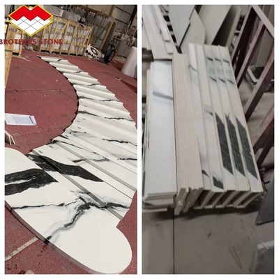 Innenwaschbecken Komponente Schiebefeste Sintersteinspirale Treppe mit Matt/Honed Finish