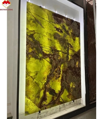 Natürliche grüne Onyx-Marmorplatte perfekt für Hintergrundbeleuchtung Onyx Wandverkleidung und Arbeitsplatten