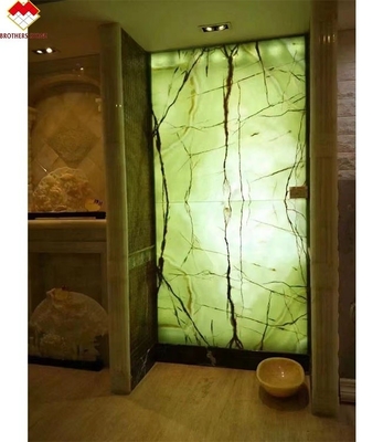 Natürliche grüne Onyx-Marmorplatte perfekt für Hintergrundbeleuchtung Onyx Wandverkleidung und Arbeitsplatten