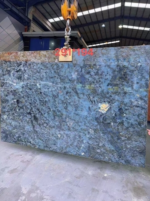 Große Platte polierte glänzende Labradorit Blaugranit Arbeitsplatte und Insel Tisch Design