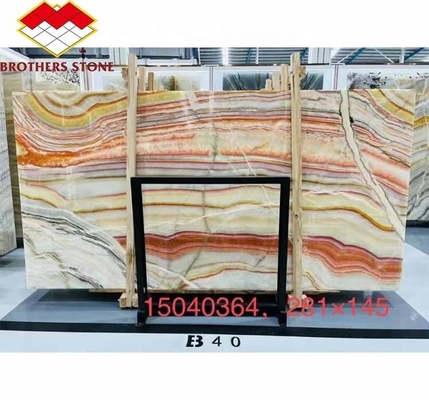 Gemachte Onyx-Marmorsteinscheiben perfekt für Wohnkleidung und Wohnzimmertisch