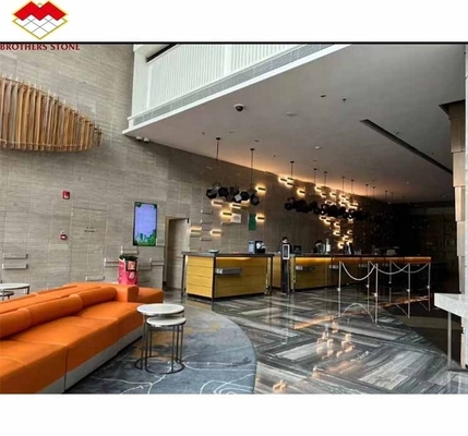 Moderne Naturstein Marmorböden Wandfliesen in geschliffener Veredelung für Hotel-Upgrade 2024