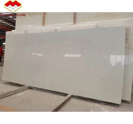 Custom Modern White Onyx Marmorplatte für Treppe Esstisch Kamin Herd Stein