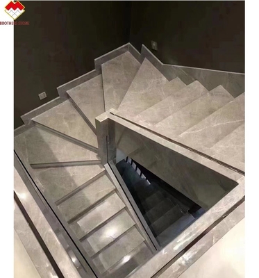 15 18mm Grau Marmor Spirale Treppen für moderne Häuser und einfache Installation