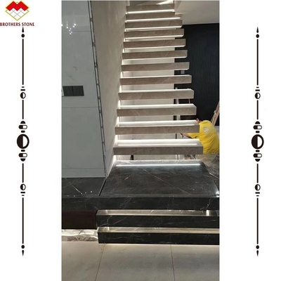 15 18mm Grau Marmor Spirale Treppen für moderne Häuser und einfache Installation