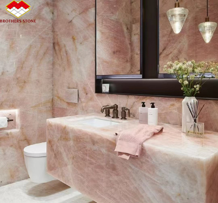 Große Platte geschliffene Kristall-Marmorstein für Luxus modernes Hotel Bad Waschbecken Design