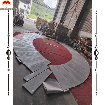 ODM/OEM kundenspezifische Marmor-Kristall-Weiß für Treppen-Dreh Onyx-Marmor-Treppe in Foshan