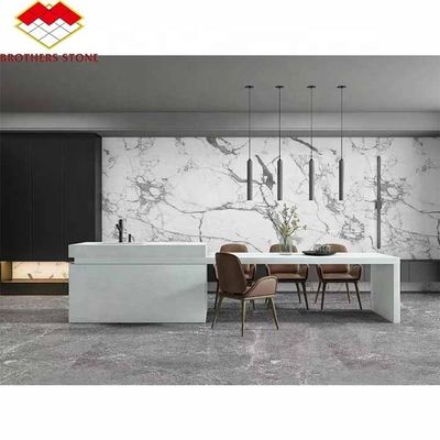 Weiße Onyx-Marmorplatten für Luxusküchen-Schreibtisch und Wanddesign von Yunfu