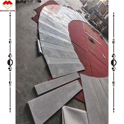 ODM/OEM kundenspezifische Marmor-Kristall-Weiß für Treppen-Dreh Onyx-Marmor-Treppe in Foshan
