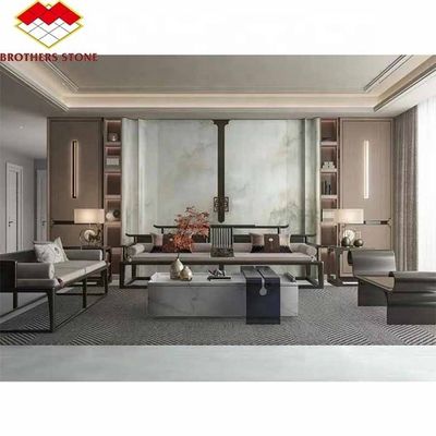 Weiße Onyx-Marmorplatten für Luxusküchen-Schreibtisch und Wanddesign von Yunfu