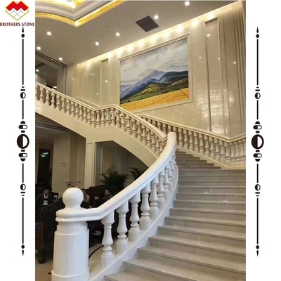 Gute Marmor-Keramik-Treppen-Nasen-Treppenfliese in Weiß mit individueller Verglasung