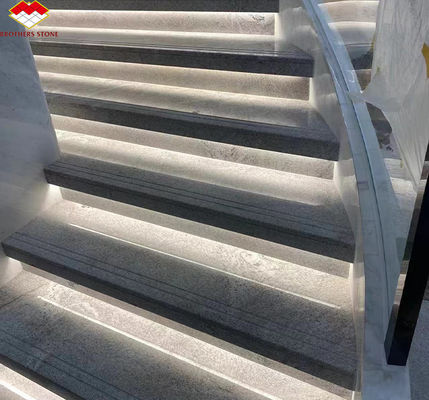 Moderne Calacatta-Weißgranitplatten für Treppen, Treppen und Wandgestaltung