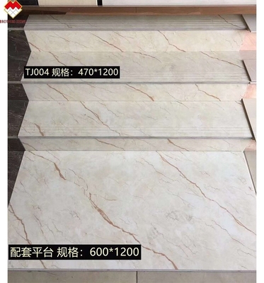 Verglasete, polierte Keramikfußbodenfliesen Billige Preise Vollkörper 1200*470mm Porzellan Treppenfliesen in China