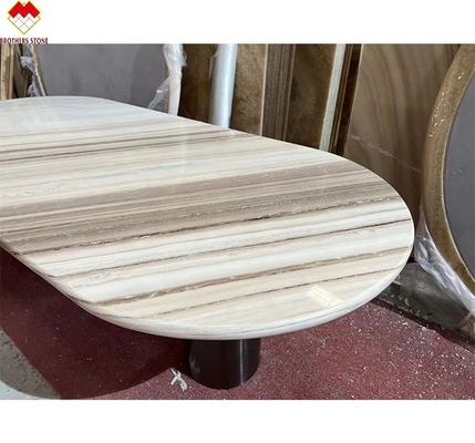 Palissandro Blauer Marmor-Tisch Ober moderner Esstisch mit Zeichnung und 180*90cm Größe