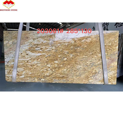 Modernes Design Hotel Ornamental Weißgranit mit goldenen Adern 20 mm polierte große Platten