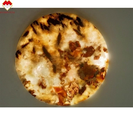 Poleriertes Geschirr mit 18 20mm Lumi Stone Onyx Mat Teetränen und Onyx Marmor-Underwände