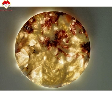 Poleriertes Geschirr mit 18 20mm Lumi Stone Onyx Mat Teetränen und Onyx Marmor-Underwände