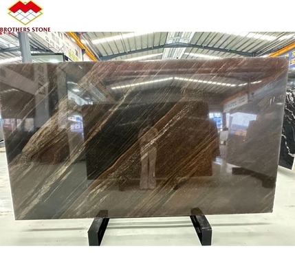 Moderner Stil Hotel Fußbodenblech angepasst Gold Sand Quicksand Braun Granit Marmor