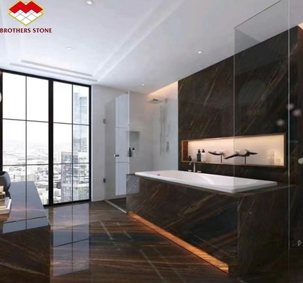 Moderner Stil Hotel Fußbodenblech angepasst Gold Sand Quicksand Braun Granit Marmor