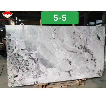 Moderne Tintenmalerei Marmor große Platte geschliffene graue Wandplatte und Küchenarbeitsplattenfliese