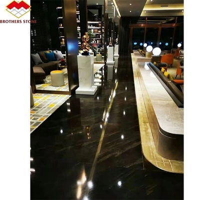 Moderner Stil Hotel Fußbodenblech angepasst Gold Sand Quicksand Braun Granit Marmor