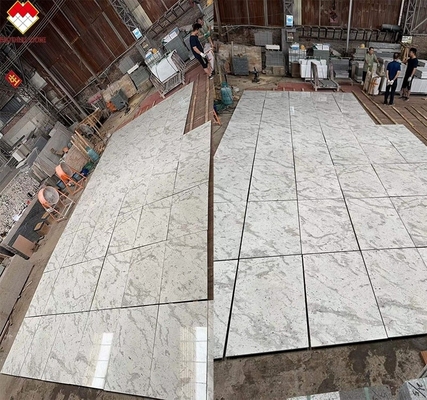 Brasilianische Andromeda Weißgranitplatten für Arbeitsplatten Wände Treppen beliebte Wahl