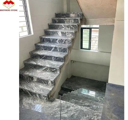 Natürliche Phantasie Dunkelgrau Granitplatte für Treppen und Böden