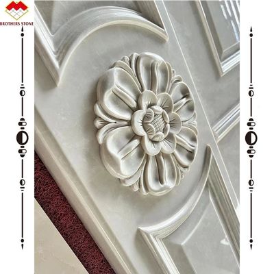 Heiß verkauftes Licht-Beige-Marmor-Wand-Relief Steinschnitzerei Naturmarmor-Relief-Wandbilder für Villa
