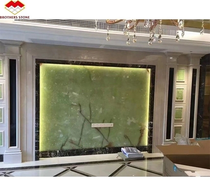 Natürliche Grüne Jade Onyx Marmorplatten für modernes Grafikdesign und Tischhintergrund