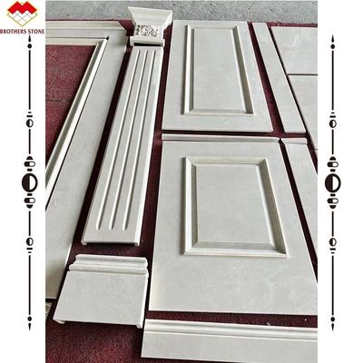Heiß verkauftes Licht-Beige-Marmor-Wand-Relief Steinschnitzerei Naturmarmor-Relief-Wandbilder für Villa