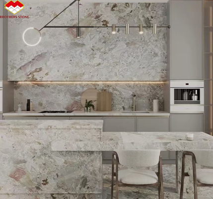 Moderne Hotelgestaltung Polster Monet Garten Marmor Große Platte für Badezimmer Vanity Waschbecken