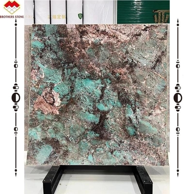 Innenraum Portomare Quarzit Helle Amazonasgrüne Marmorplatten Vielfarbige Grüne Guatemala