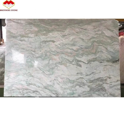 Moderner Design-Stil Große Platte Grüner Jade Onyx Marmorstein für Badezimmerwand und Tisch