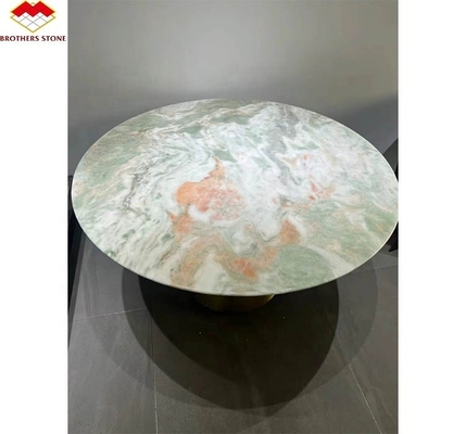 Moderner Design-Stil Große Platte Grüner Jade Onyx Marmorstein für Badezimmerwand und Tisch