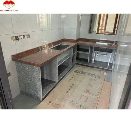 Hochwertig polierter roter Granitstein Himalayablauer Granitgroße Platte für Innenräume Treppen Dekor und Küchenprodukte