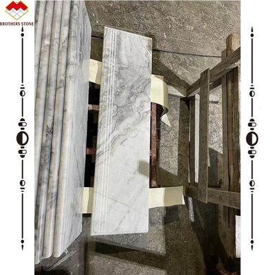Modernes Design Naturstein Treppe Schritt Treten und Aufsteiger für Treppe Landung Grau Marmor