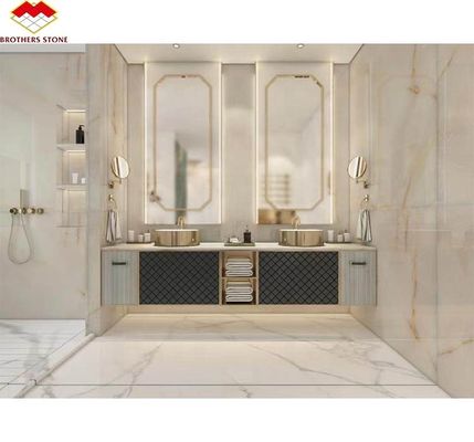 Moderne Eisschildschmiede Schneewittchen Eisschmiede Onyx Stein Durchsichtig Kristall Quarzit Marmorplatte