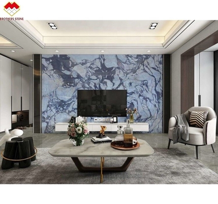 Hoteldekoration Afyon Violet Arabescato Venato Marmorplatten mit Calacatta / Kalkutta