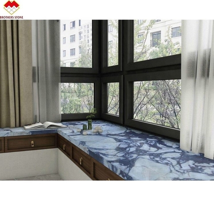 Hoteldekoration Afyon Violet Arabescato Venato Marmorplatten mit Calacatta / Kalkutta