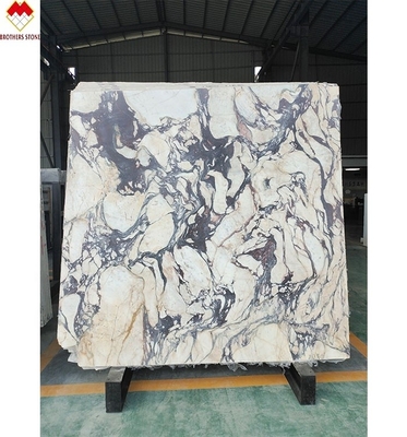 Hoteldekoration Afyon Violet Arabescato Venato Marmorplatten mit Calacatta / Kalkutta