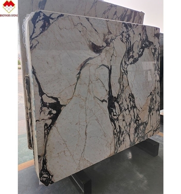 Hoteldekoration Afyon Violet Arabescato Venato Marmorplatten mit Calacatta / Kalkutta