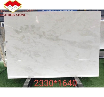 Hotel Moderne Royal White Onyx Marmorplatte Schnitt nach Maß Wandplatte und Esstisch Set