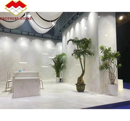 Hotel Moderne Royal White Onyx Marmorplatte Schnitt nach Maß Wandplatte und Esstisch Set